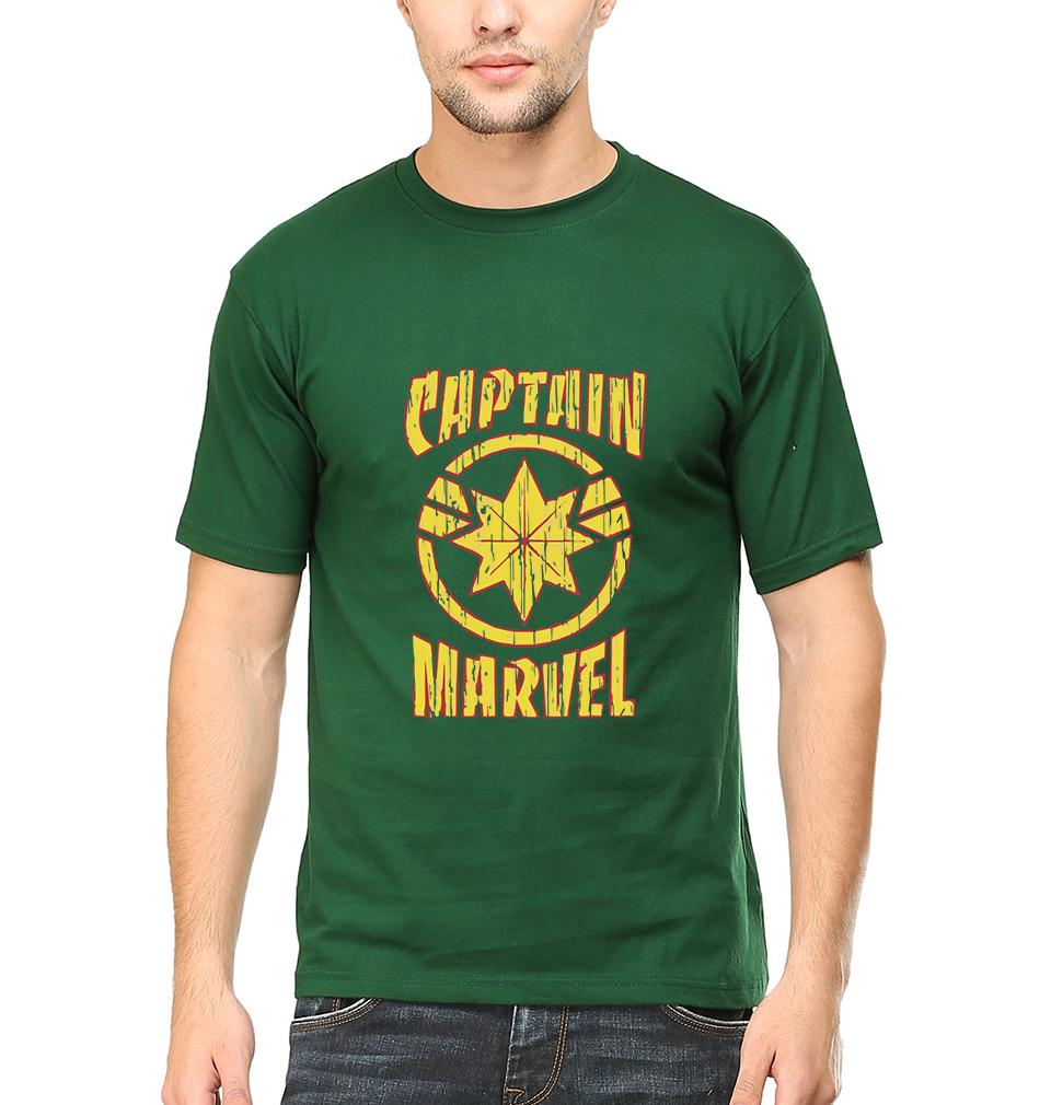 Captain Marvel Half Sleeves T-Shirt For Men-FunkyTeesClub - FunkyTeesClub
