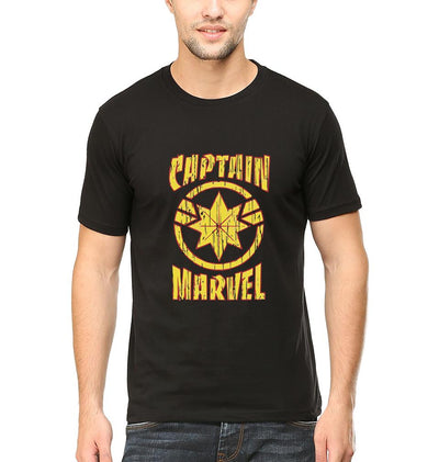 Captain Marvel Half Sleeves T-Shirt For Men-FunkyTeesClub - FunkyTeesClub