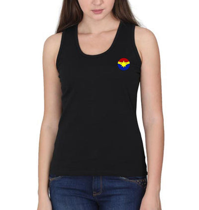 Captain Marvel Logo Women Tank Top-FunkyTeesClub - FunkyTeesClub