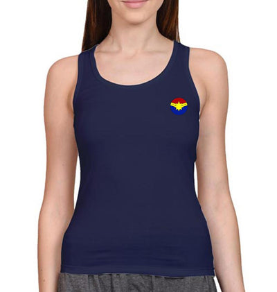 Captain Marvel Logo Women Tank Top-FunkyTeesClub - FunkyTeesClub