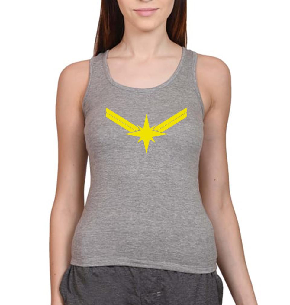 Captain Marvel Women Tank Top-FunkyTeesClub - FunkyTeesClub