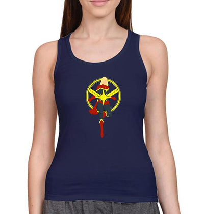 Captain Marvel Women Tank Top-FunkyTeesClub - FunkyTeesClub