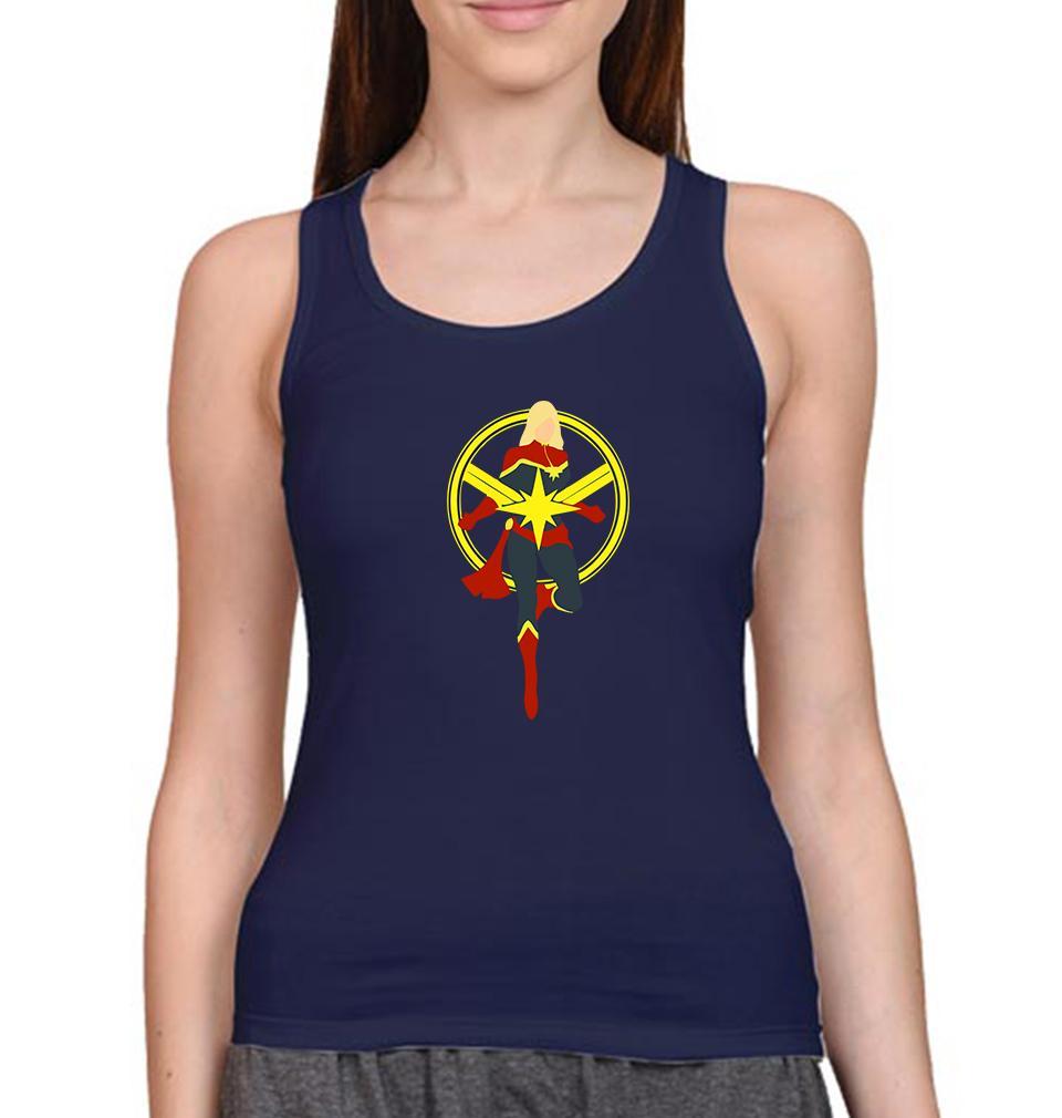Captain Marvel Women Tank Top-FunkyTeesClub - FunkyTeesClub