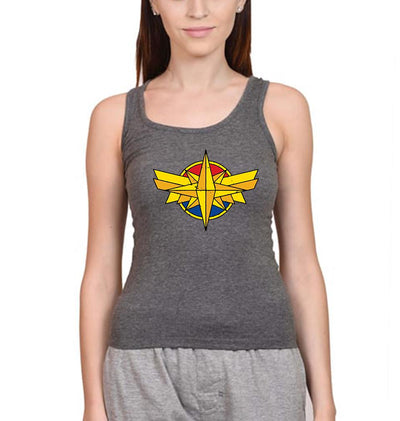 Captain Marvel Women Tank Top-FunkyTeesClub - FunkyTeesClub