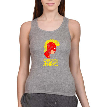 Captain Marvel Women Tank Top-FunkyTeesClub - FunkyTeesClub
