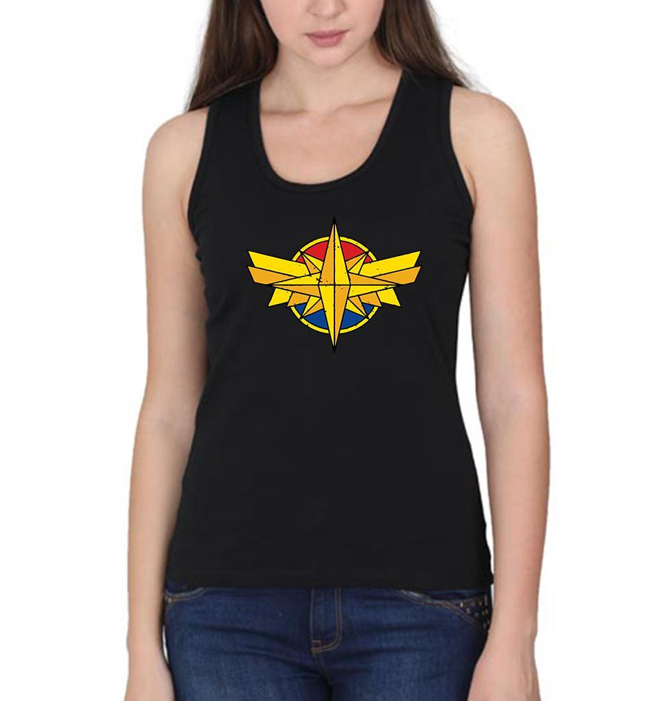 Captain Marvel Women Tank Top-FunkyTeesClub - FunkyTeesClub
