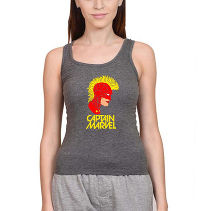 Captain Marvel Women Tank Top-FunkyTeesClub - FunkyTeesClub
