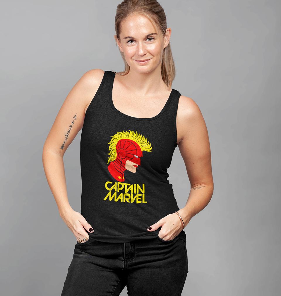 Captain Marvel Women Tank Top-FunkyTeesClub - FunkyTeesClub