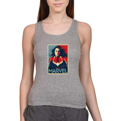 Captain Marvel Women Tank Top-FunkyTeesClub - FunkyTeesClub