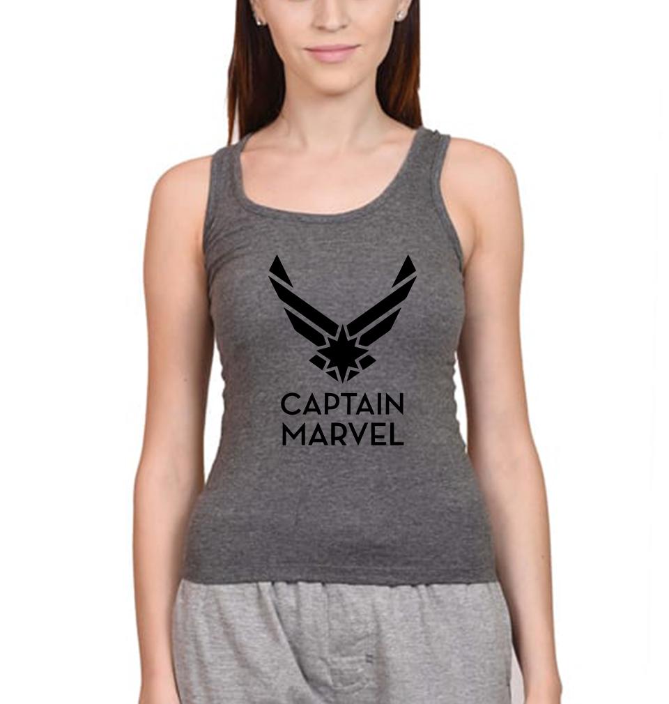 Captain Marvel Women Tank Top-FunkyTeesClub - FunkyTeesClub