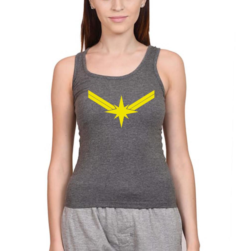 Captain Marvel Women Tank Top-FunkyTeesClub - FunkyTeesClub