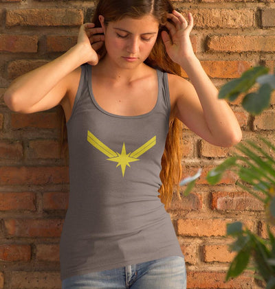 Captain Marvel Women Tank Top-FunkyTeesClub - FunkyTeesClub