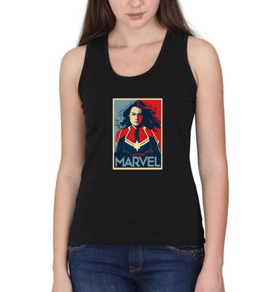 Captain Marvel Women Tank Top-FunkyTeesClub - FunkyTeesClub