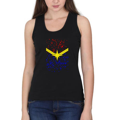 Captain Marvel Women Tank Top-FunkyTeesClub - FunkyTeesClub