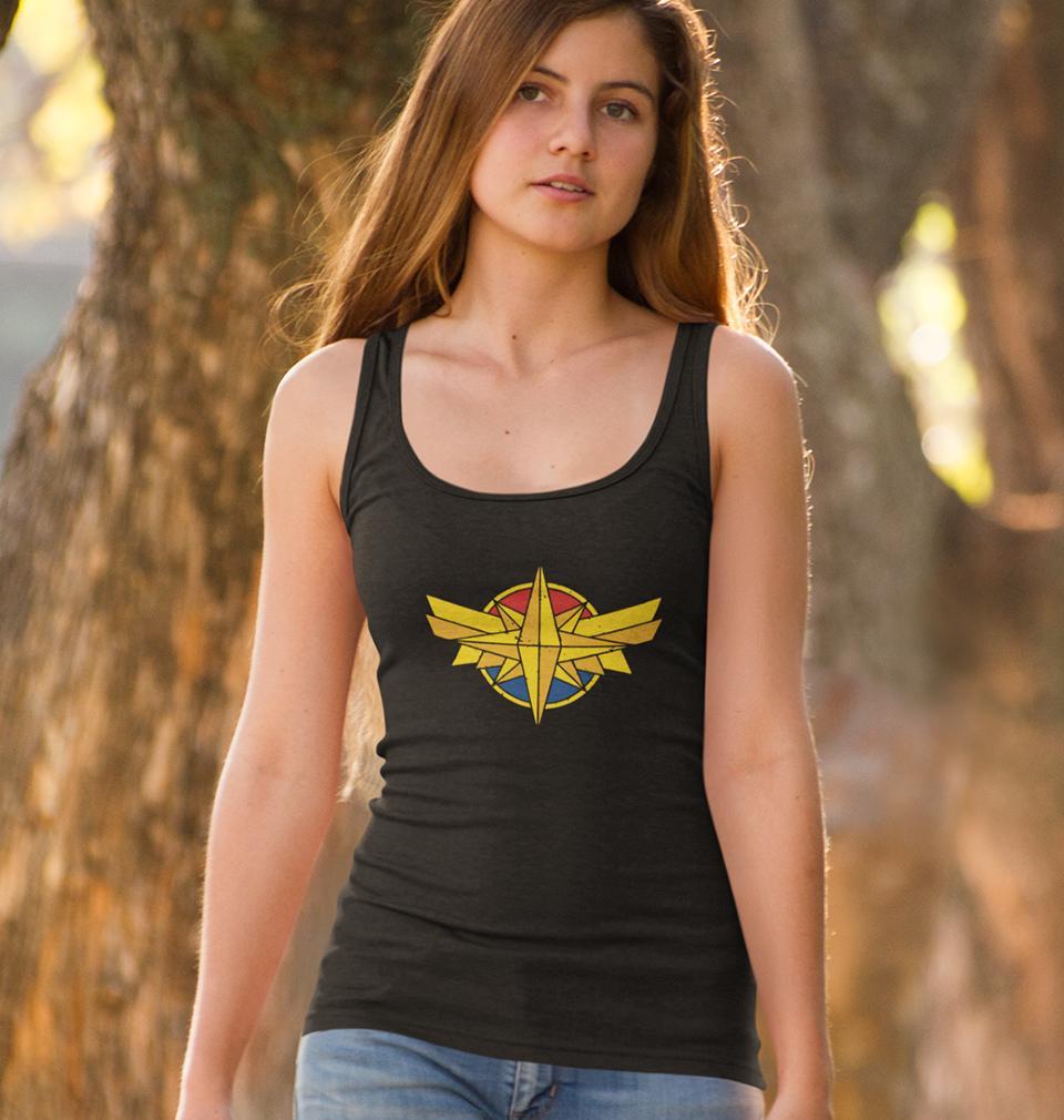 Captain Marvel Women Tank Top-FunkyTeesClub - FunkyTeesClub