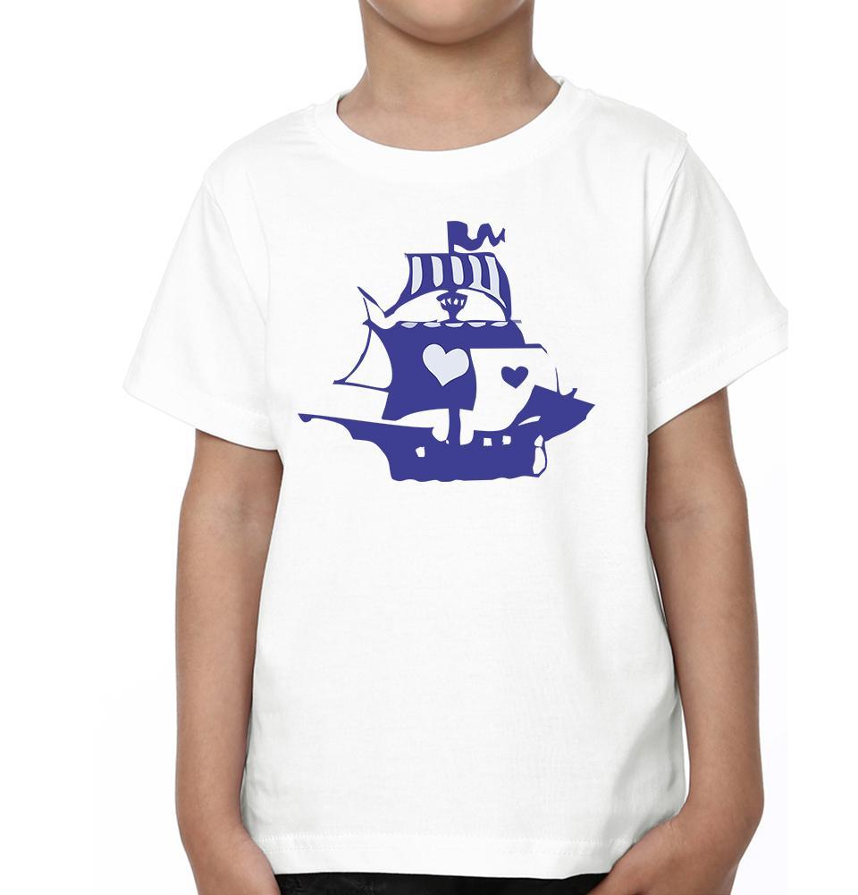 Captain Ship Father and Son Matching T-Shirt- FunkyTeesClub - Funky Tees Club