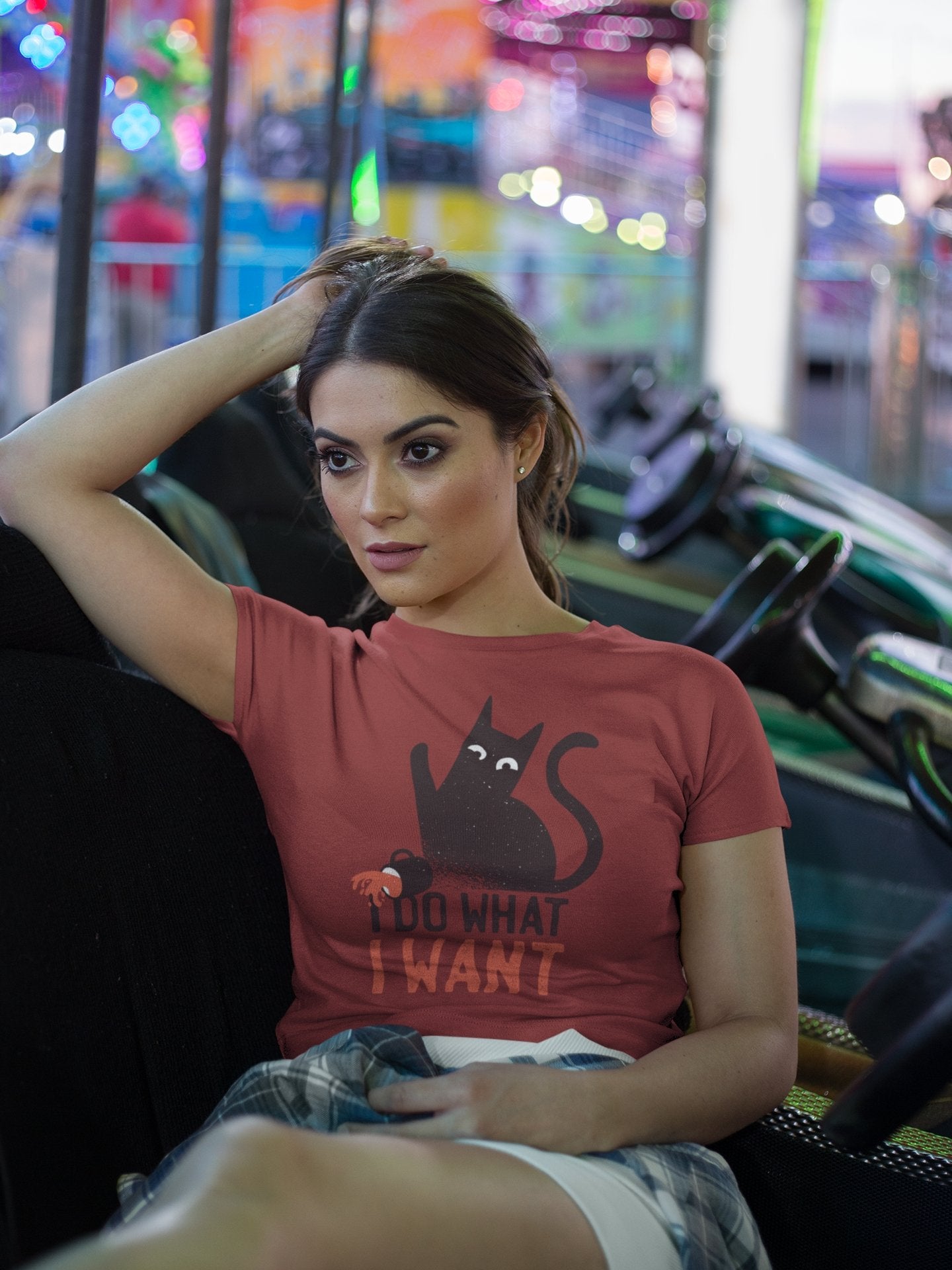 Cat Quotes Women Crop Top- FunkyTeesClub - Funky Tees Club