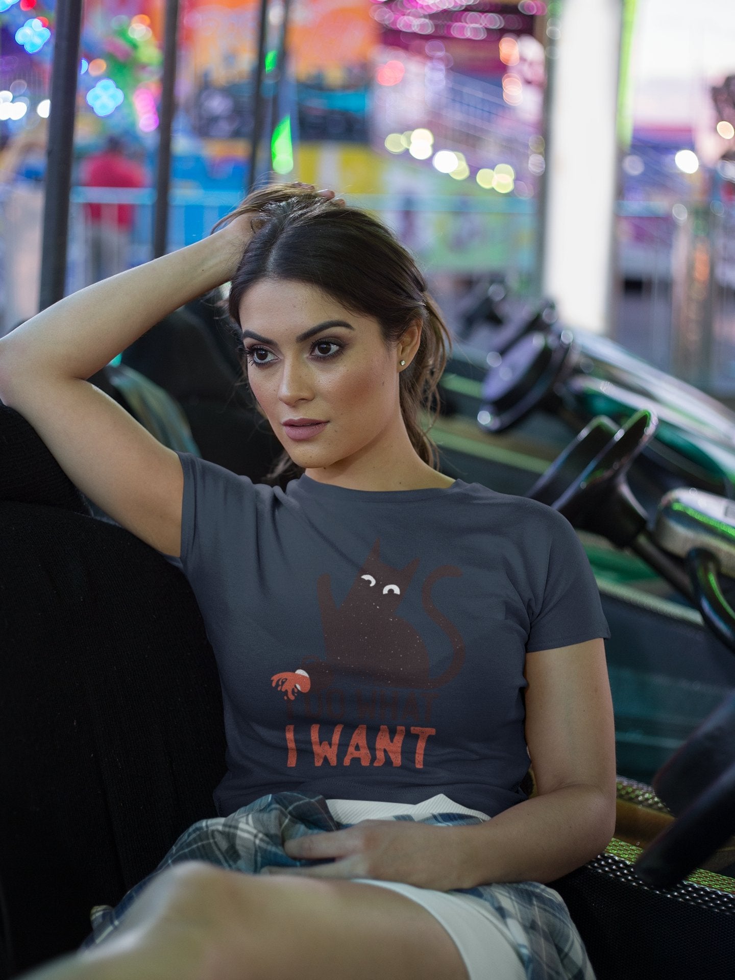 Cat Quotes Women Crop Top- FunkyTeesClub - Funky Tees Club