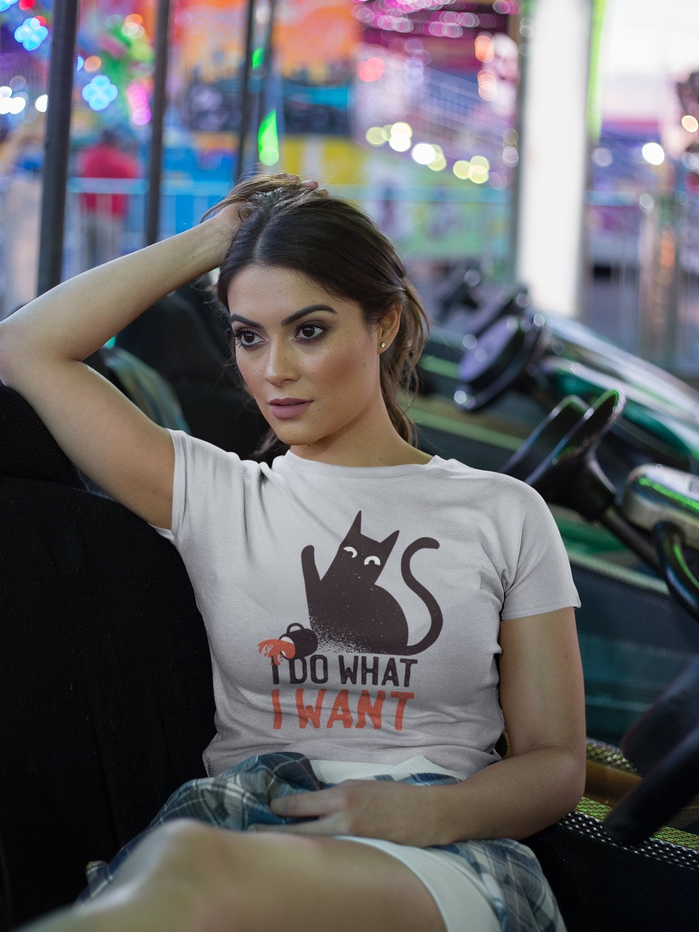 Cat Quotes Women Crop Top- FunkyTeesClub - Funky Tees Club