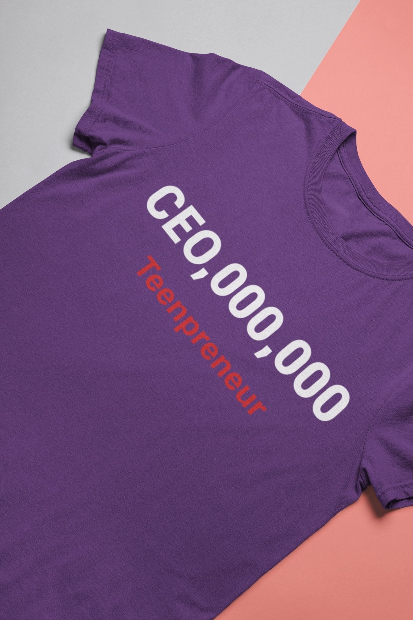 Ceo Teenpreneur Mens Half Sleeves T-shirt- FunkyTeesClub - Funky Tees Club