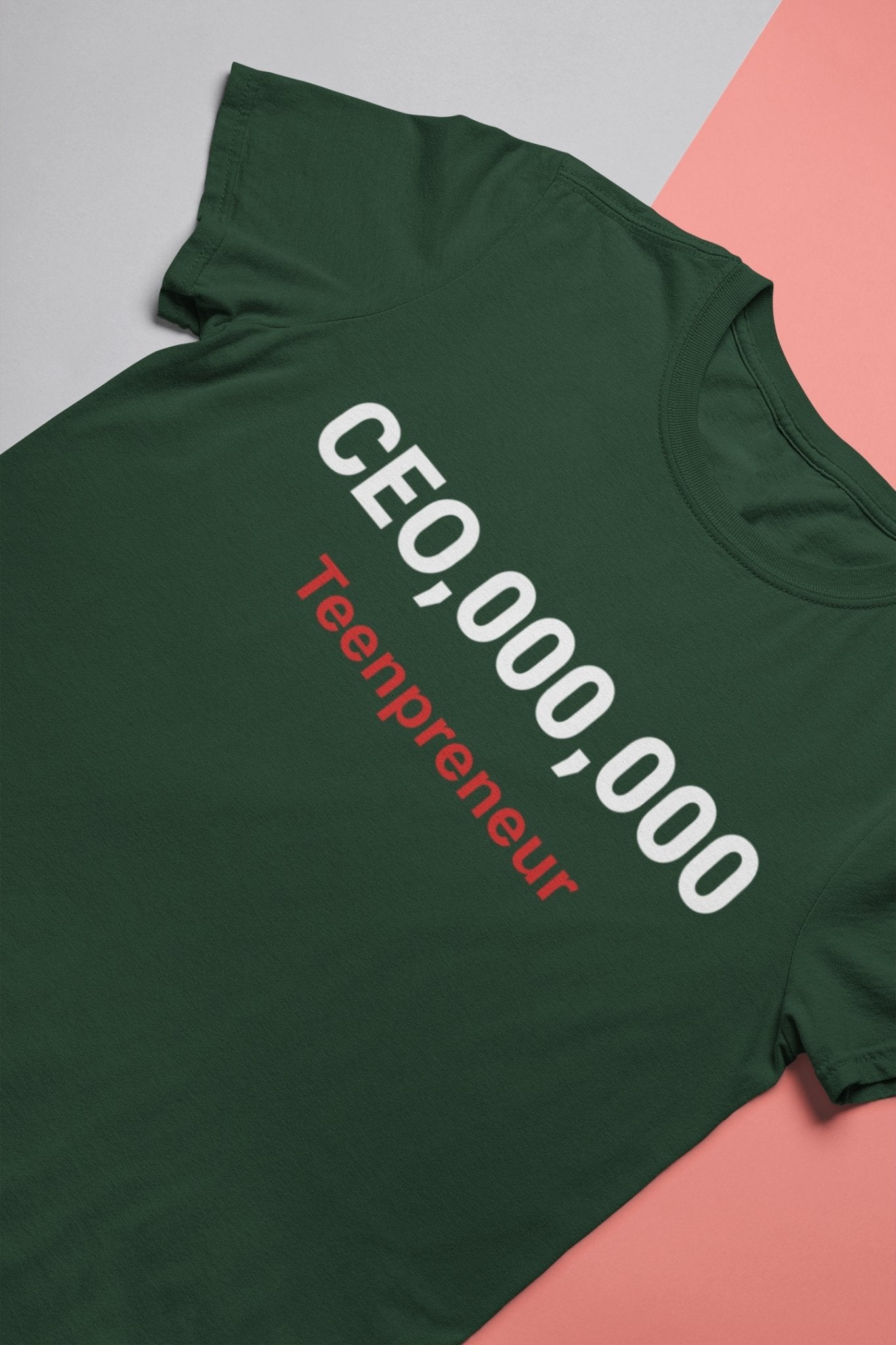 Ceo Teenpreneur Mens Half Sleeves T-shirt- FunkyTeesClub - Funky Tees Club