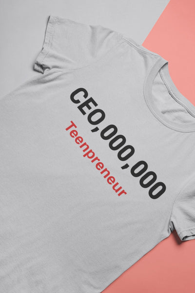 Ceo Teenpreneur Mens Half Sleeves T-shirt- FunkyTeesClub - Funky Tees Club