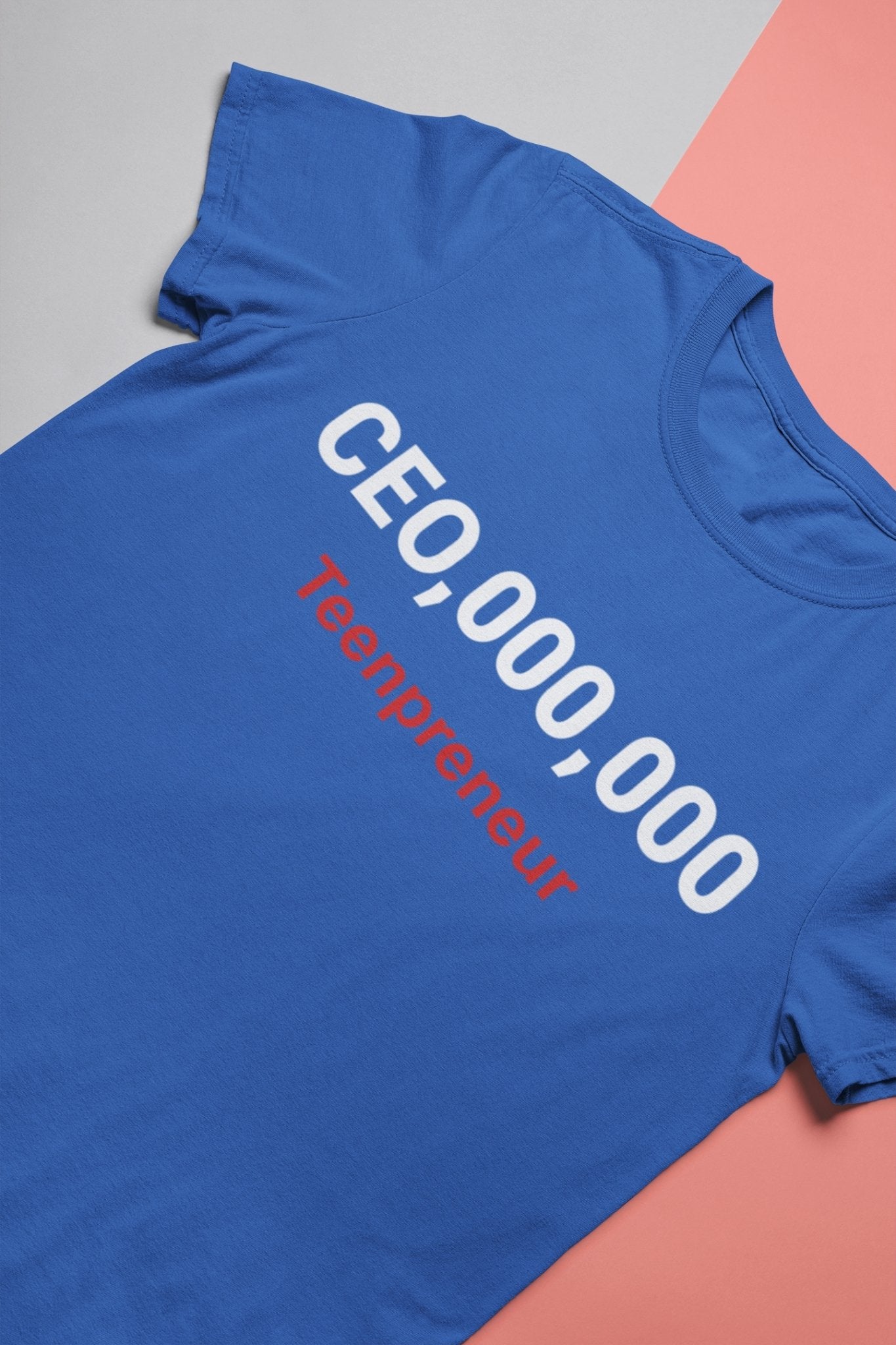 Ceo Teenpreneur Mens Half Sleeves T-shirt- FunkyTeesClub - Funky Tees Club