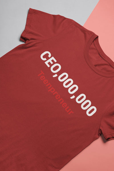 Ceo Teenpreneur Women Half Sleeves T-shirt- FunkyTeesClub - Funky Tees Club