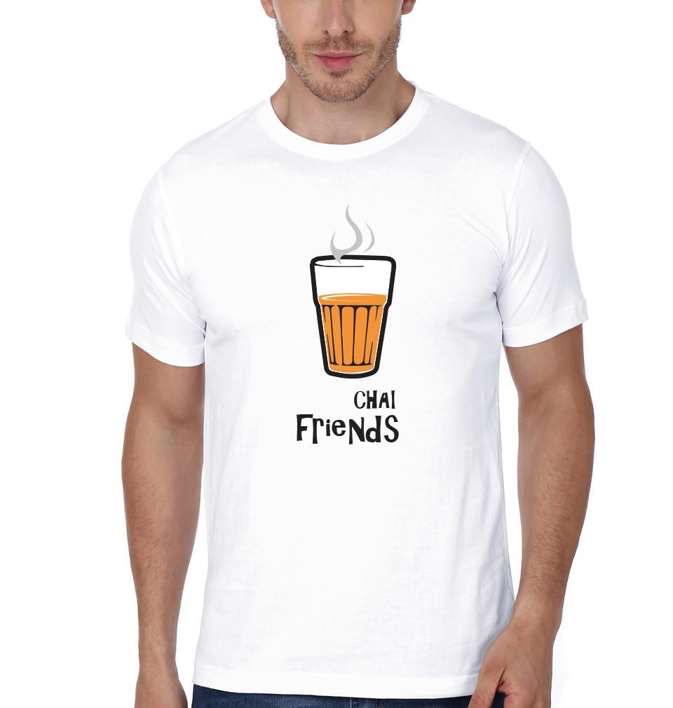 Chai Sutta BFF Half Sleeves T-Shirts-FunkyTees