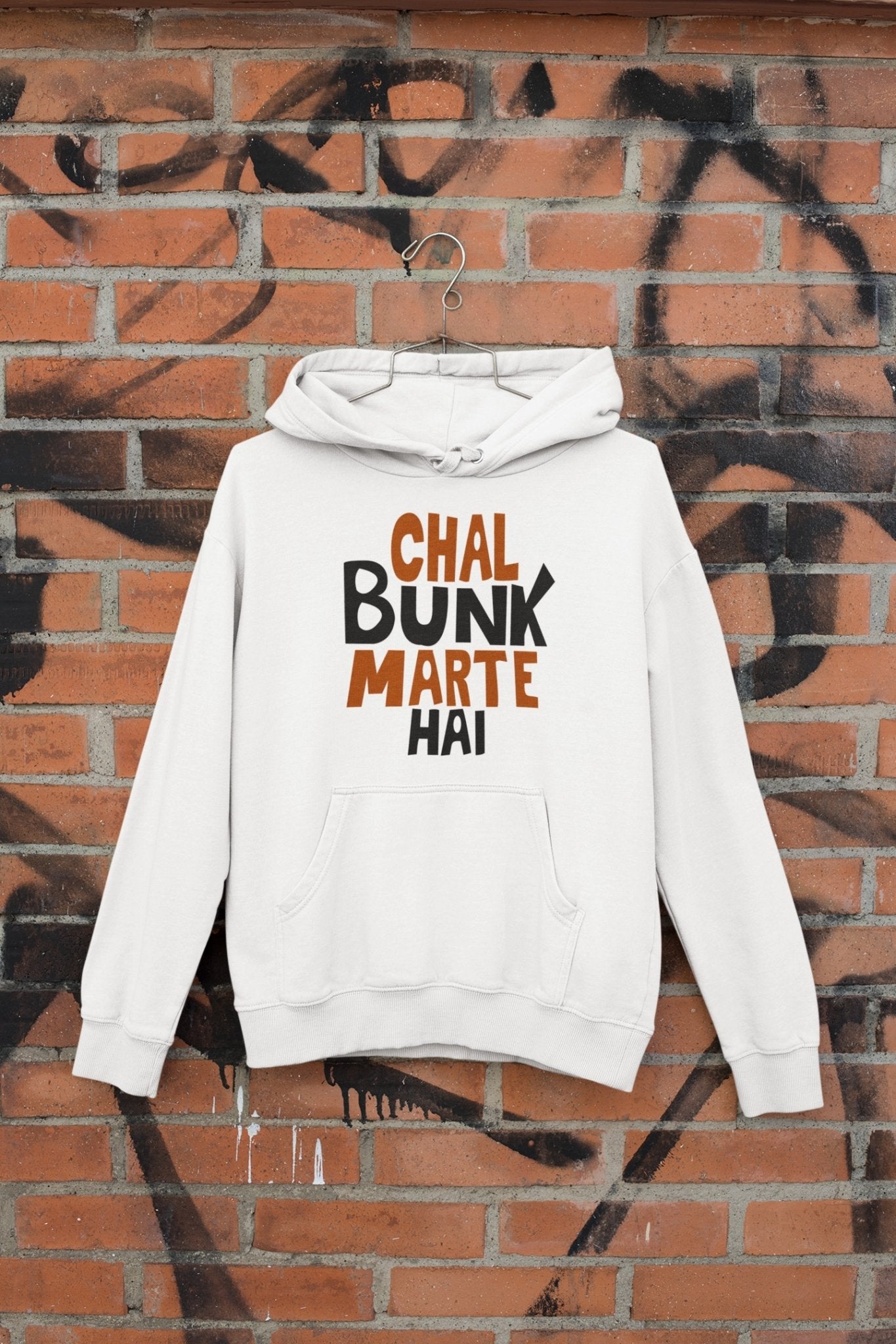 Chal Bunk Marte Hai Typography Hoodies for Women-FunkyTeesClub - Funky Tees Club