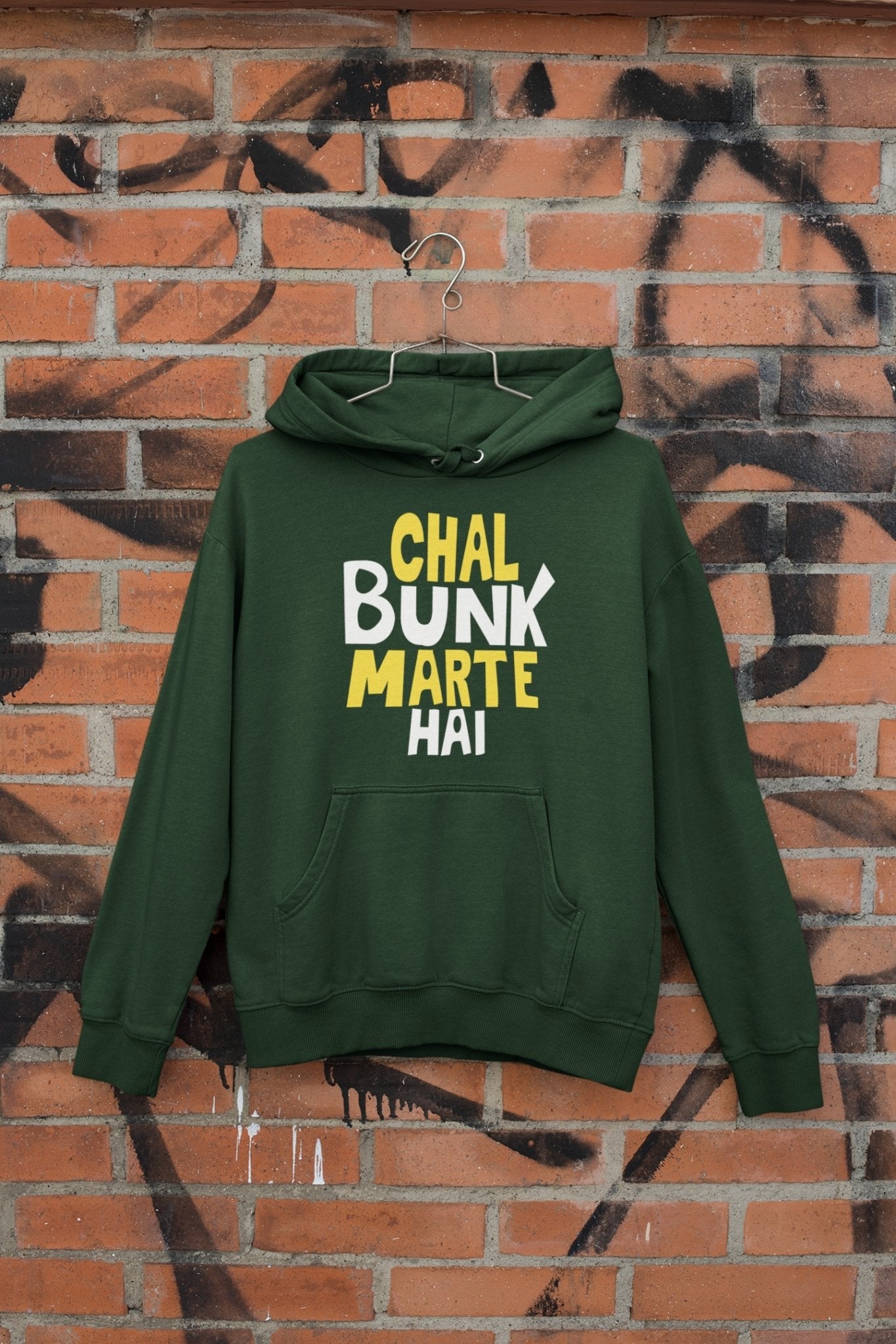 Chal Bunk Marte Hai Typography Hoodies for Women-FunkyTeesClub - Funky Tees Club