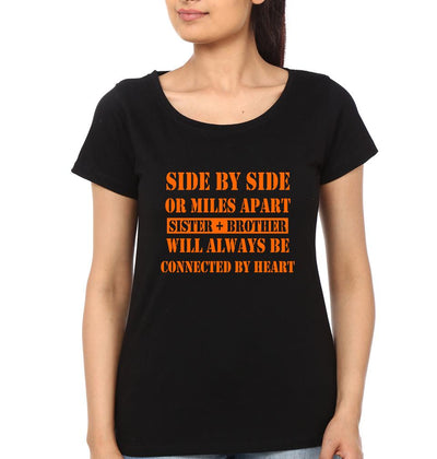 Sister + Brother-Sister Half Sleeves T-Shirts -FunkyTees