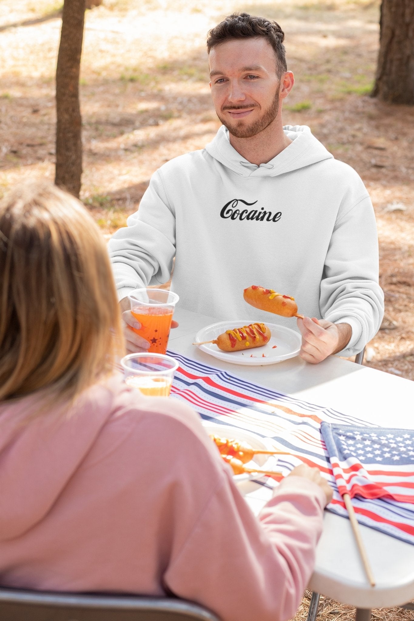 Cocaine Men Hoodies-FunkyTeesClub - Funky Tees Club