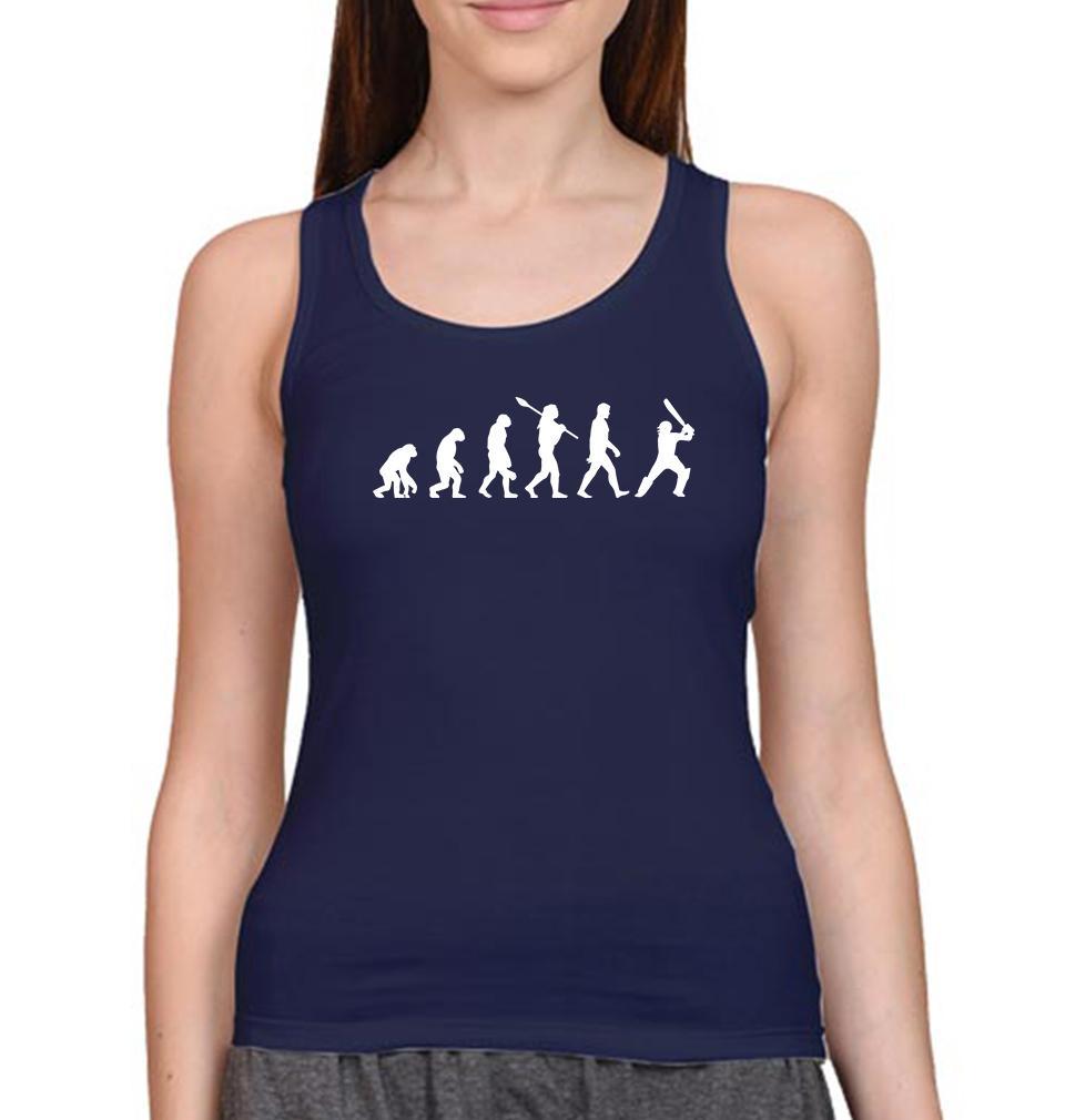 CRICKET Evolution Women Tank Top-FunkyTeesClub - FunkyTeesClub
