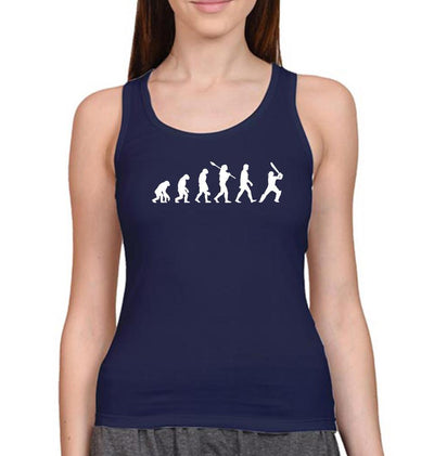 CRICKET Evolution Women Tank Top-FunkyTeesClub - FunkyTeesClub