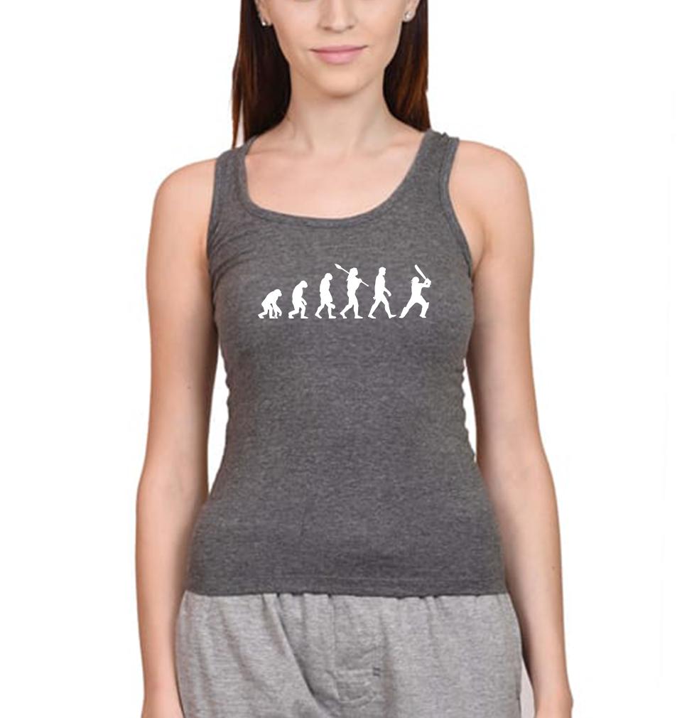 CRICKET Evolution Women Tank Top-FunkyTeesClub - FunkyTeesClub