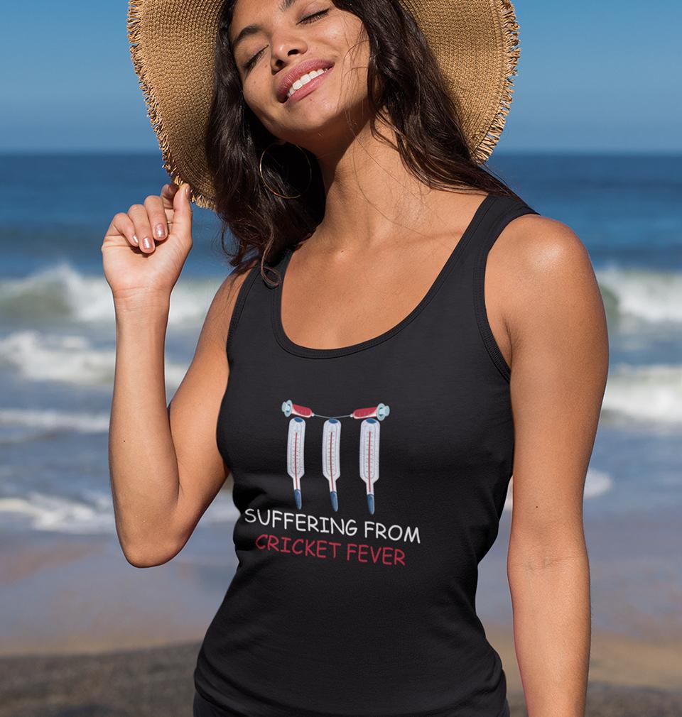 CRICKET Fever Women Tank Top-FunkyTeesClub - FunkyTeesClub