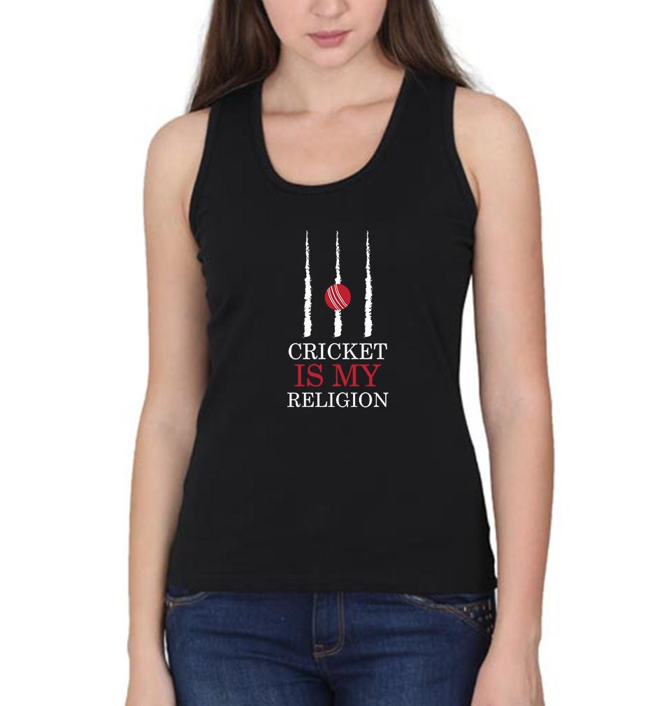 Cricket Is My Religion Women Tank Top-FunkyTeesClub - FunkyTeesClub
