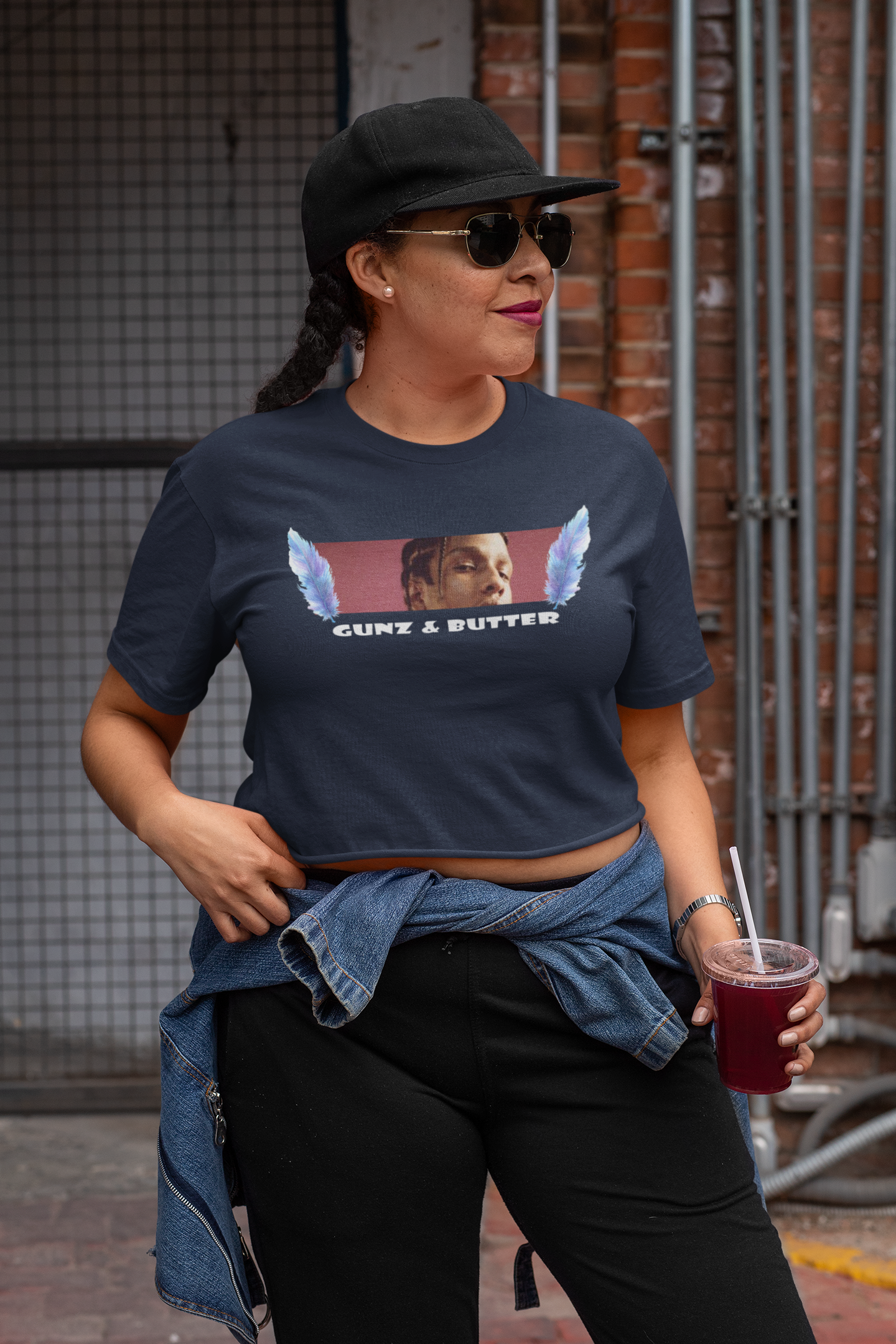 Gunz Butter Minimals Women Crop Top- FunkyTeesClub