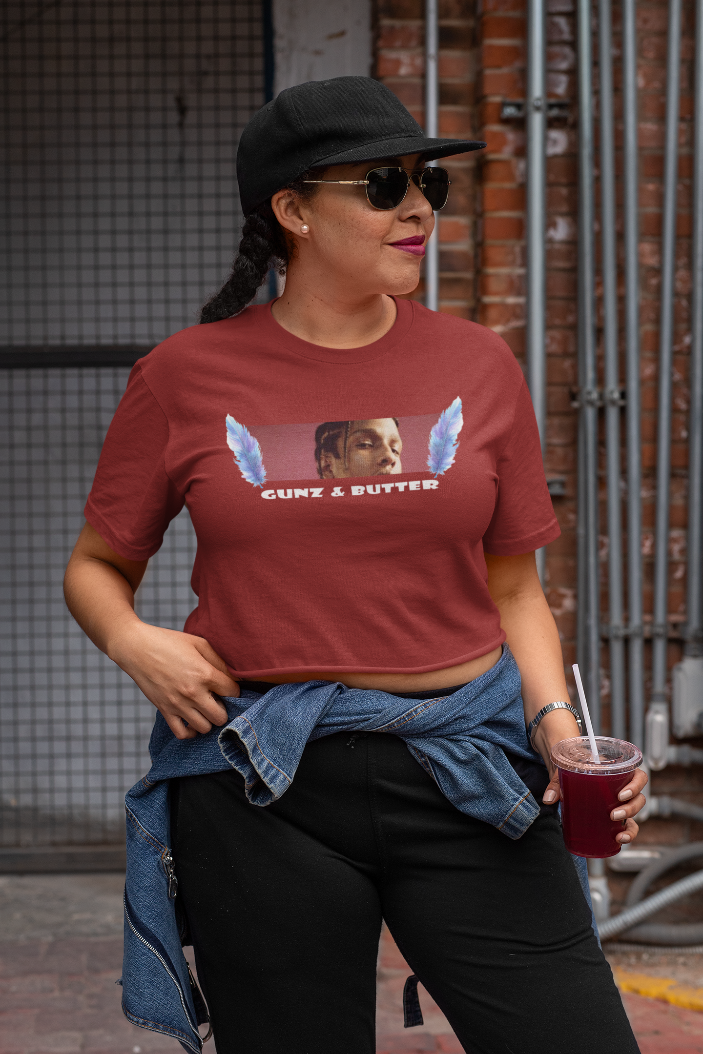 Gunz Butter Minimals Women Crop Top- FunkyTeesClub