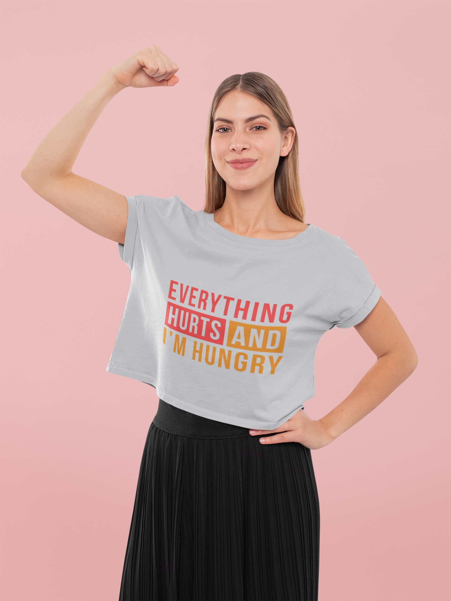 Everything hurts Women Crop Top- FunkyTeesClub