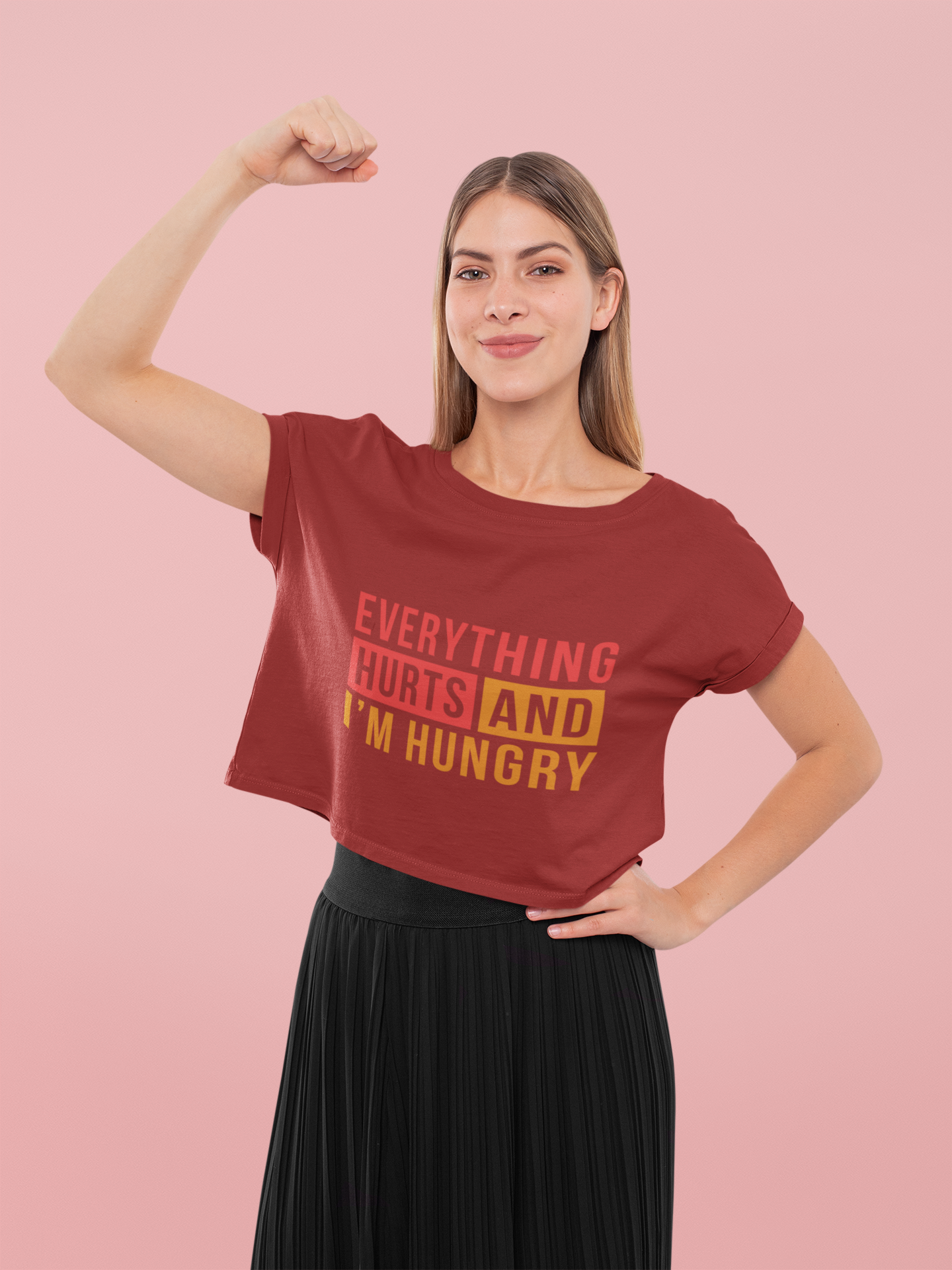 Everything hurts Women Crop Top- FunkyTeesClub