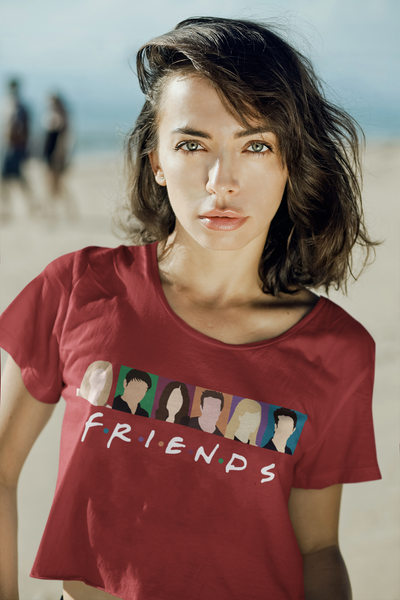F.R.I.E.N.D.S. Friends Web Series Women Crop Top- FunkyTeesClub