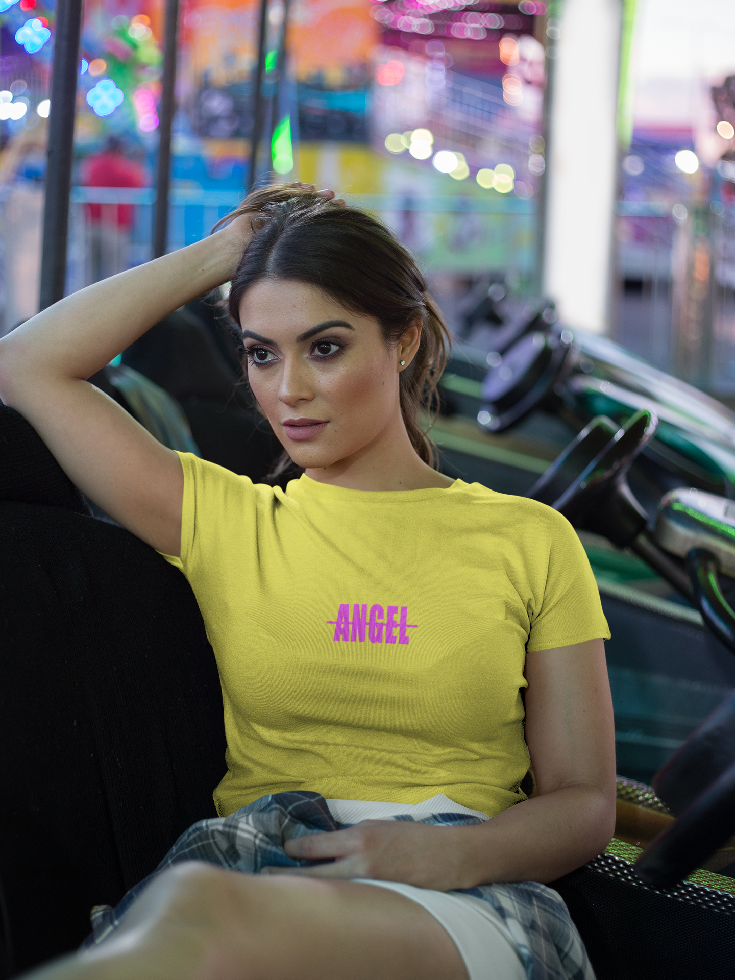 Angel Minimals Women Crop Top- FunkyTeesClub