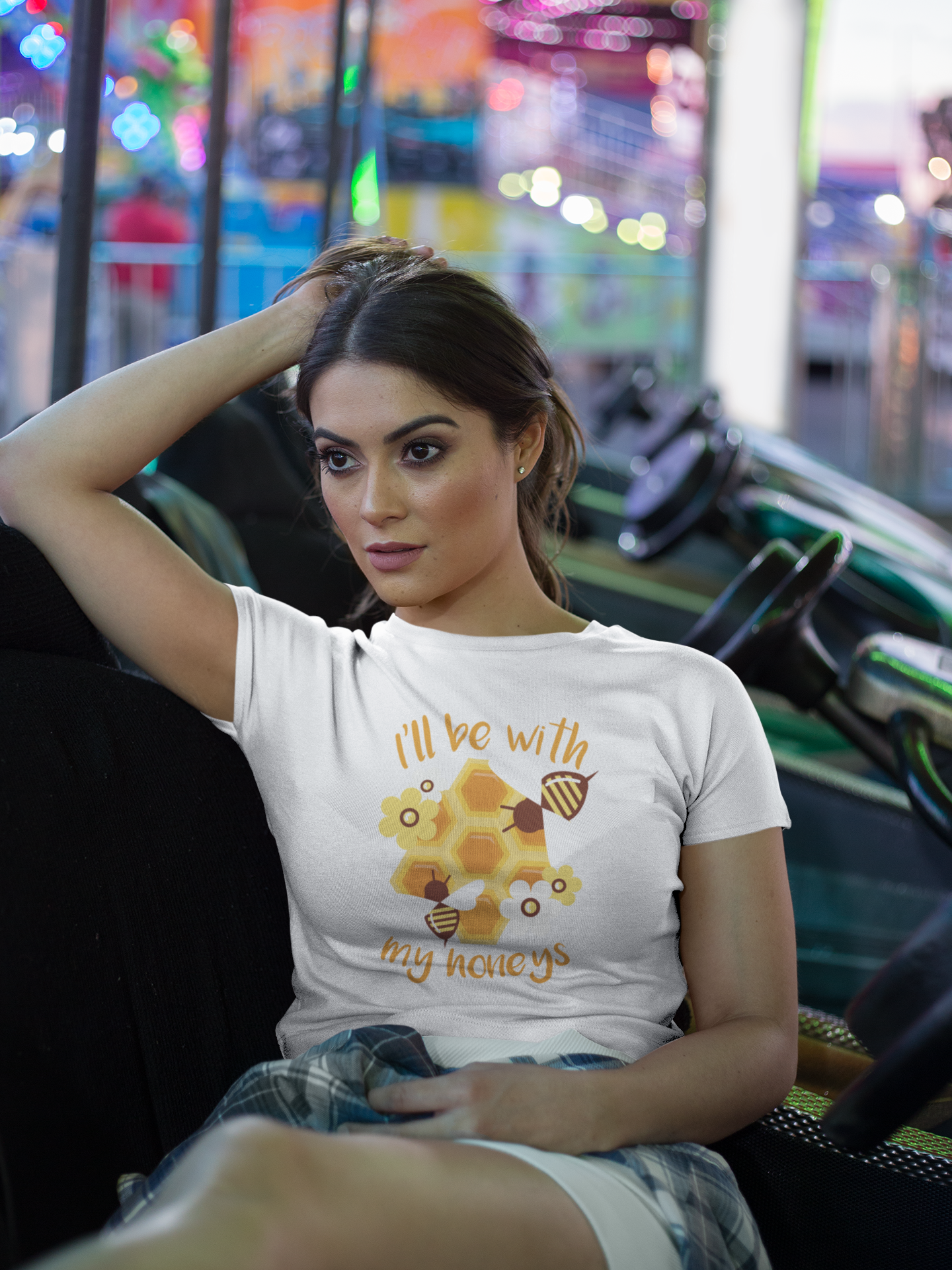 Ill Bee With My Honeys Women Crop Top- FunkyTeesClub