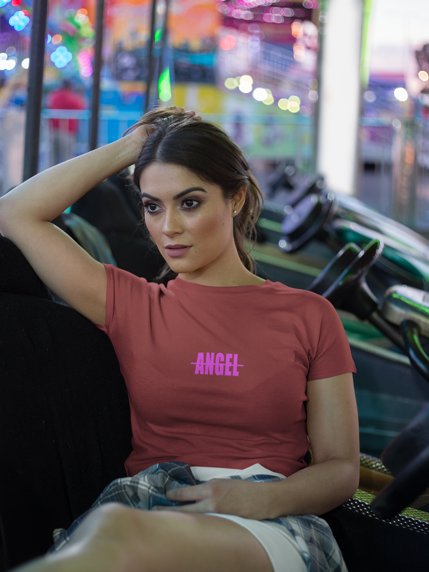 Angel Minimals Women Crop Top- FunkyTeesClub