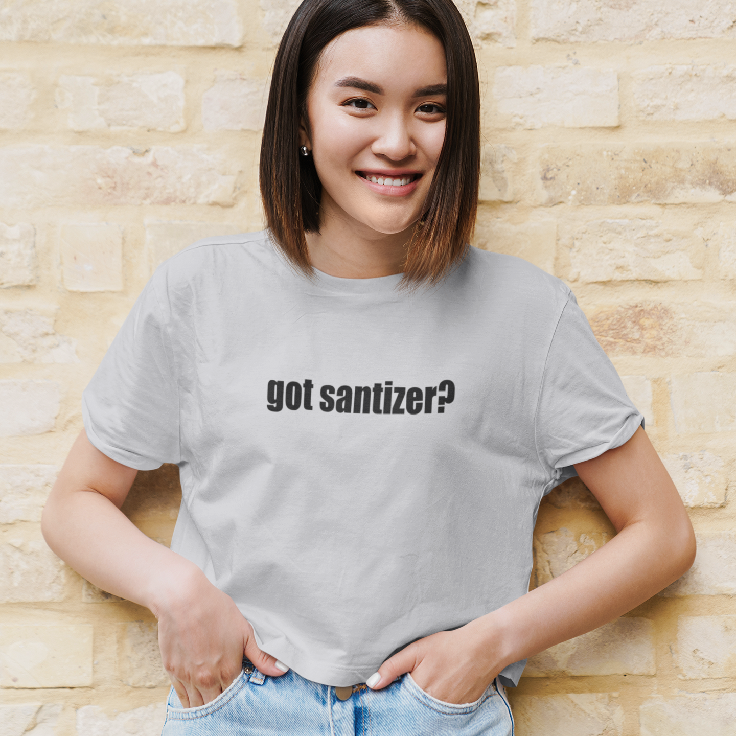 Got Sanitizer Quotes Women Crop Top- FunkyTeesClub