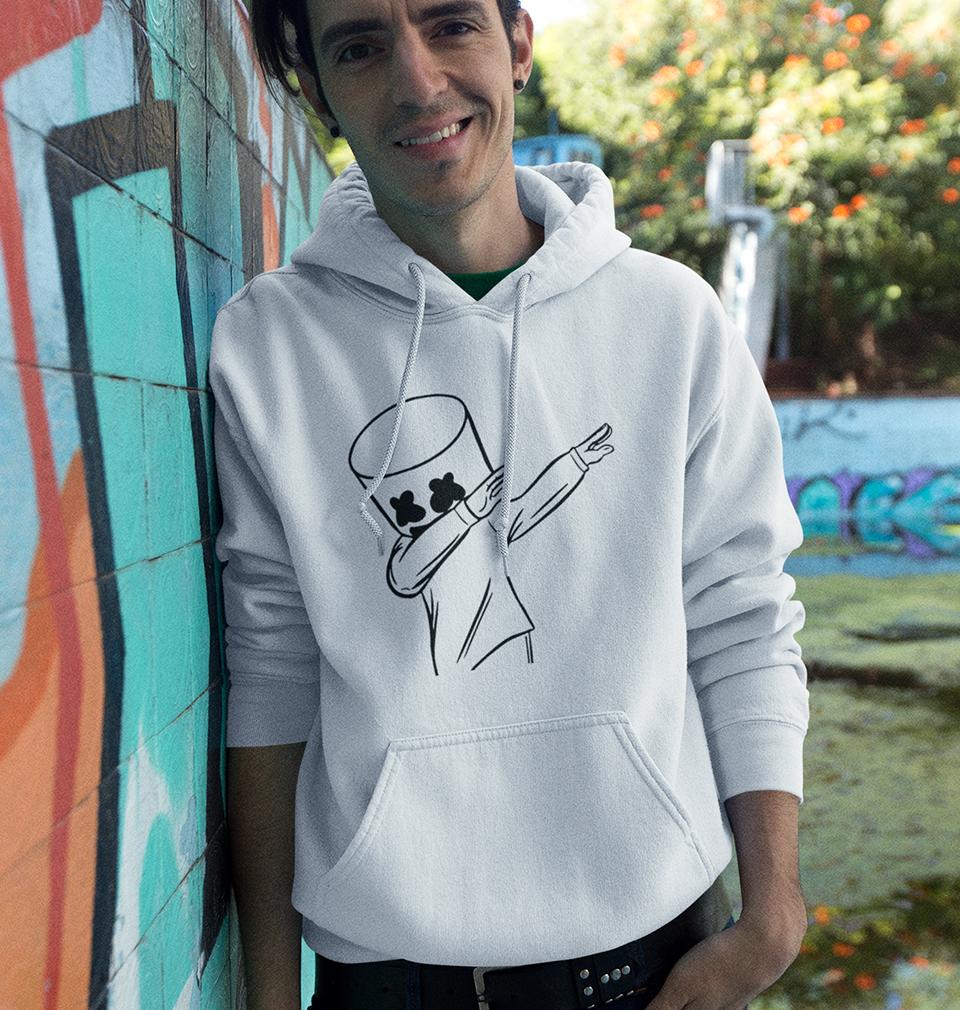 Dab Marshmello Hoodie For Men-FunkyTeesClub - FunkyTeesClub