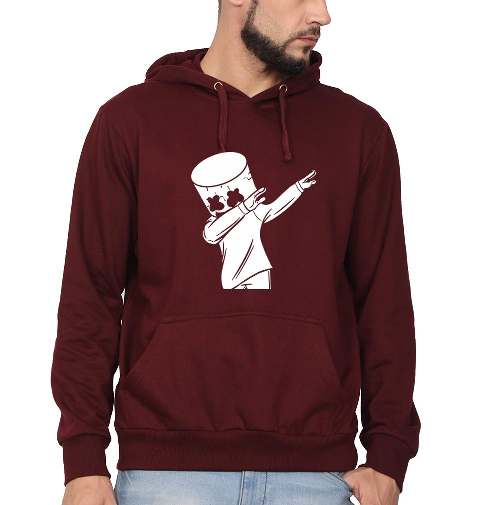 Dab Marshmello Hoodie For Men-FunkyTeesClub - FunkyTeesClub