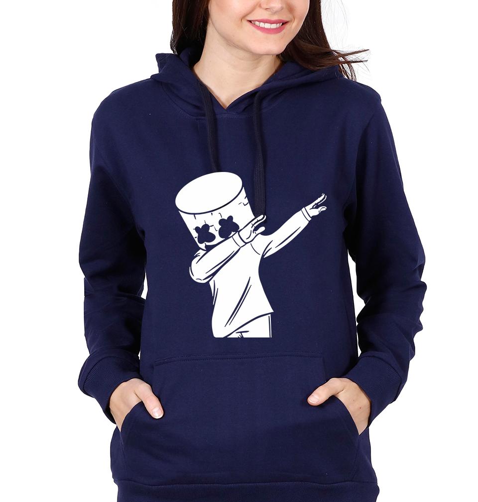 Dab Marshmello Hoodies for Women-FunkyTeesClub - FunkyTeesClub